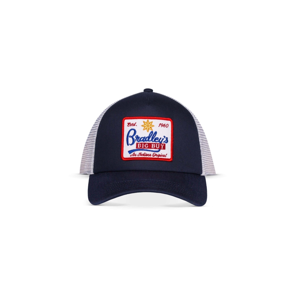 Wrangler Stranger things - Bradley's Big Buy Logo Trucker pet - Wit/Donkerblauw